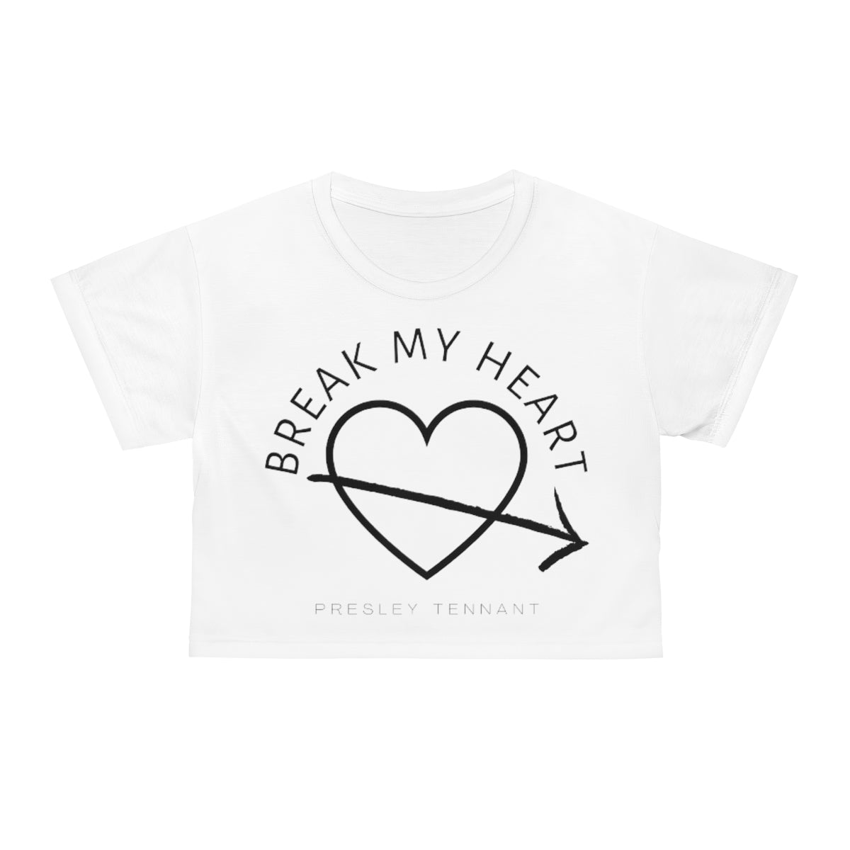 "Break My Heart" Crop Tee
